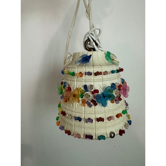 Vintage Small Lawnware Pendant Lamp - Picture 2 of 3